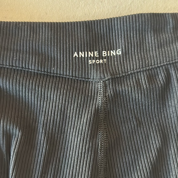 Anine Bing Aimee Ribbed Leggings Size Small - Picture 6 of 7